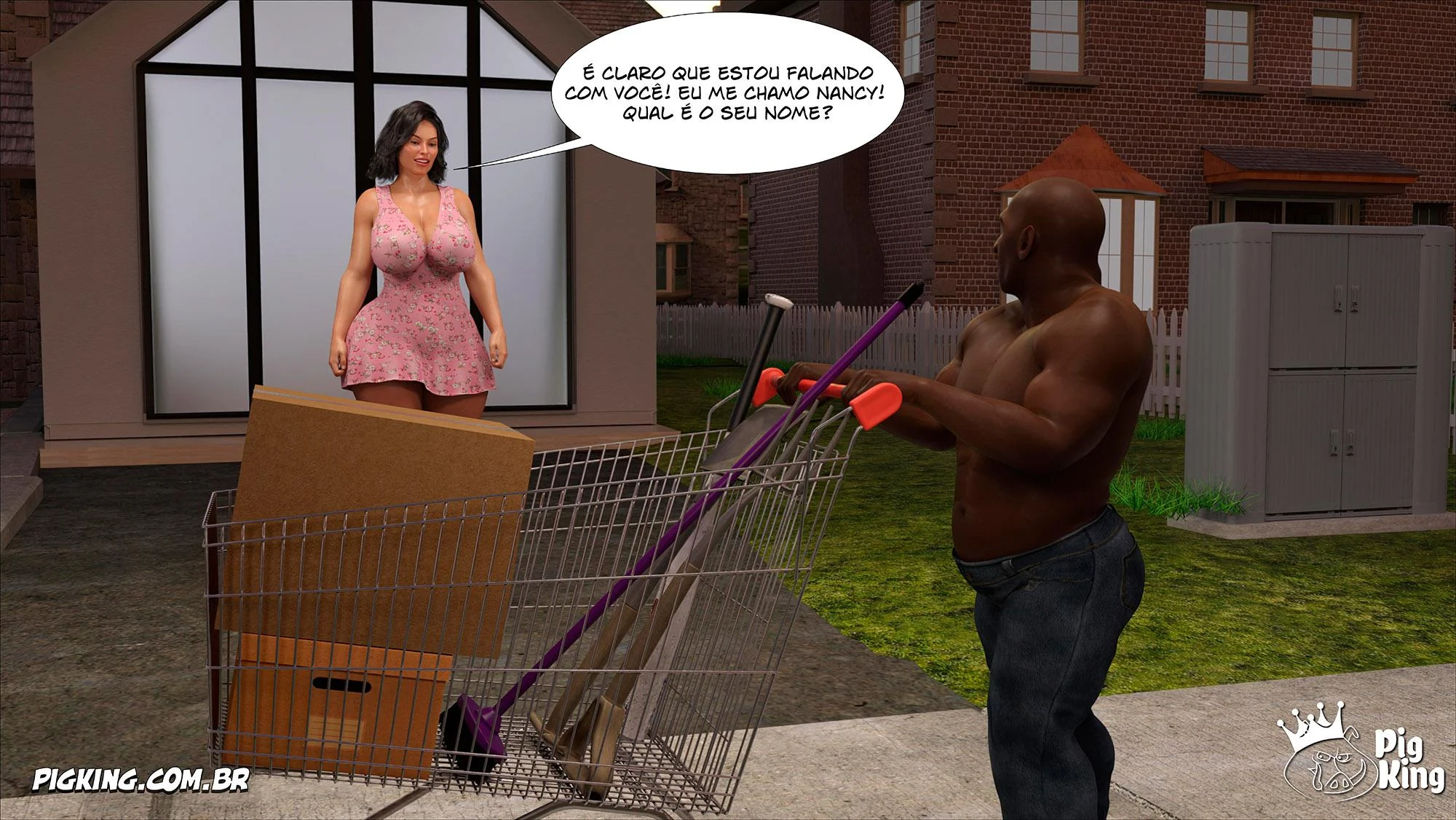 Mãe Cobiçosa: Sexo Explícito em 3D nos Quadrinhos Eróticos