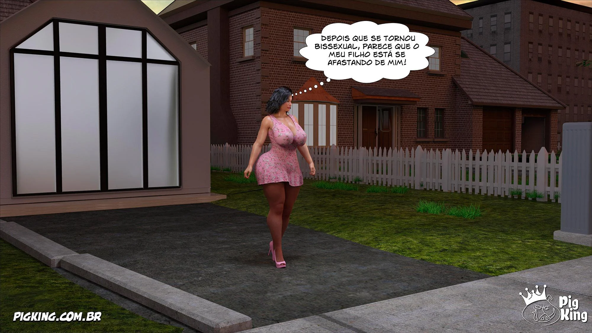 Mãe Cobiçosa: Sexo Explícito em 3D nos Quadrinhos Eróticos