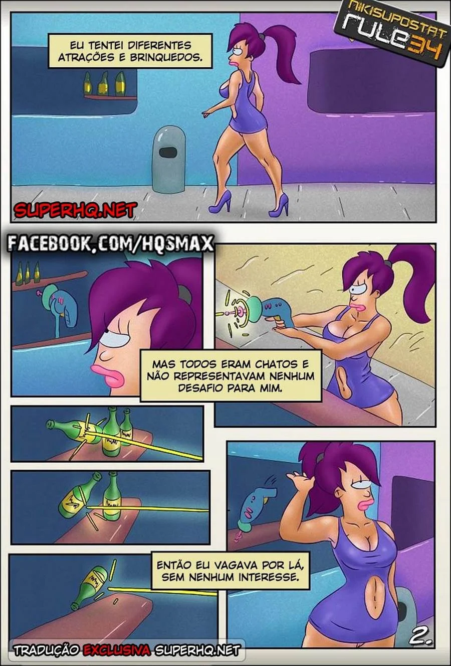 Buceta monetária: Pornô Futurama com sexo explícito em HQ