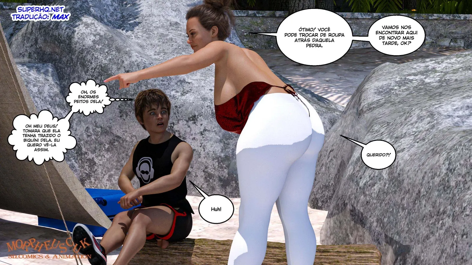 Ilha Perdida: Aventura Erótica 3D Explícita em Quadrinhos Gostosos