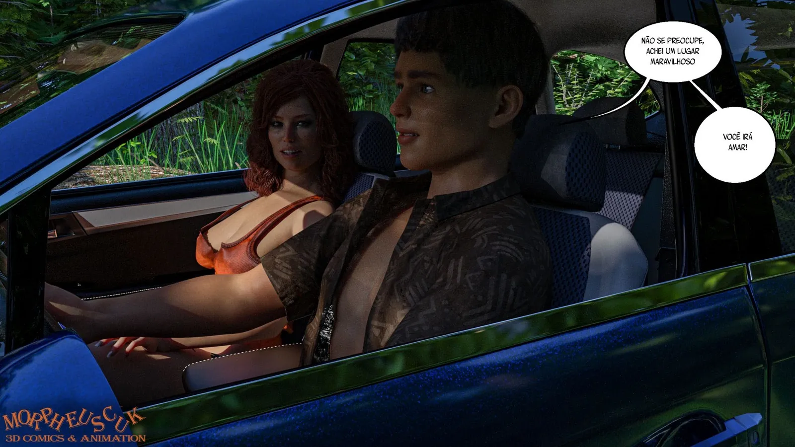 Exploração Íntima com a Vizinha: Quadrinhos 3D de Fetiche Explícito