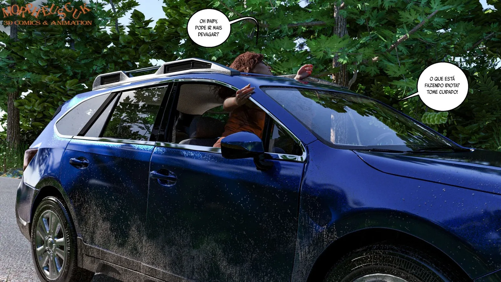 Exploração Íntima com a Vizinha: Quadrinhos 3D de Fetiche Explícito