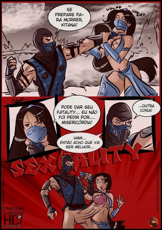 Massacre Erótico e Sexo Explícito - HQ Pornô de Mortal Kombat