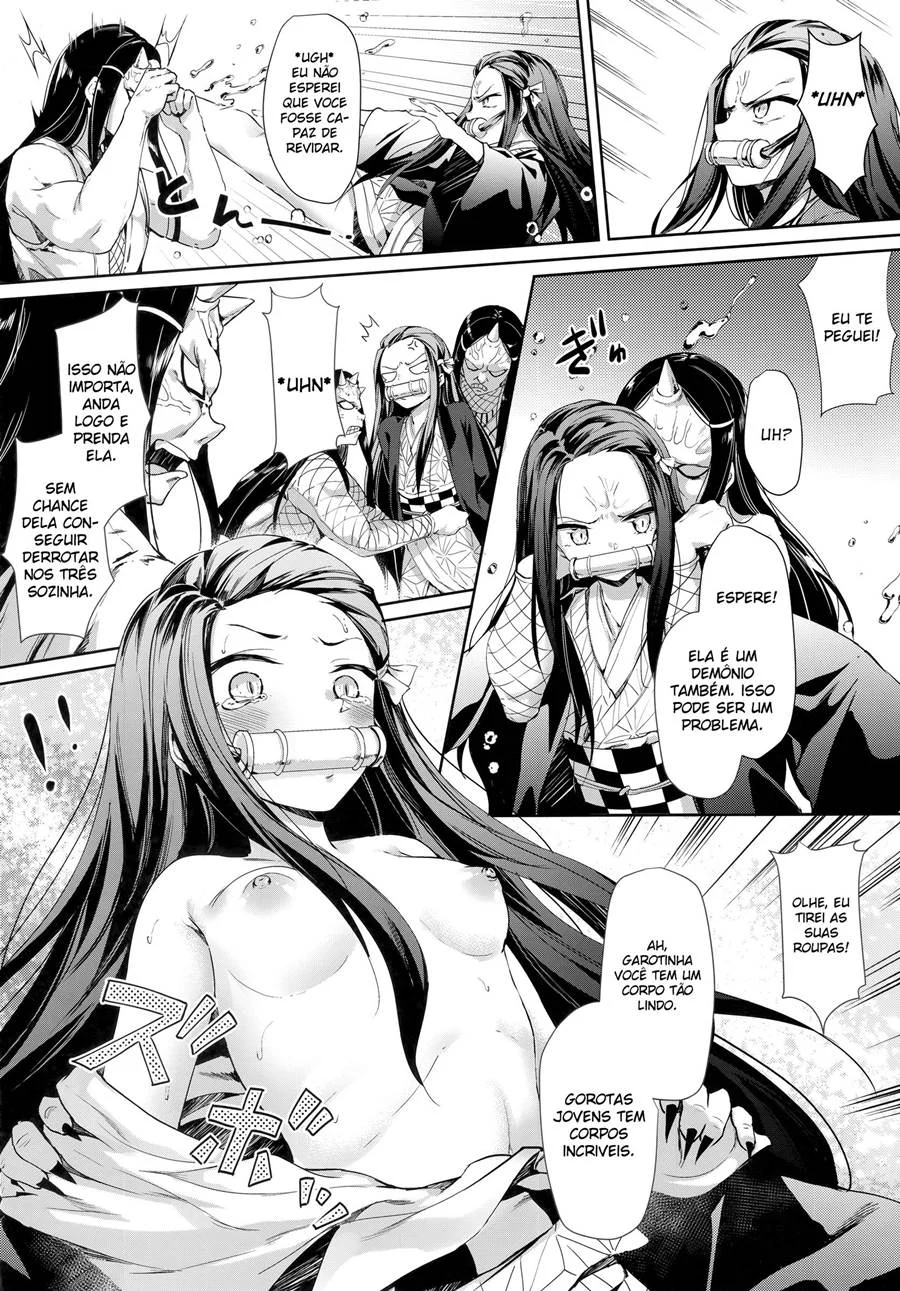 Nezuko Submissa: Abuso Obscuro no Mundo de Kimetsu no Yaiba