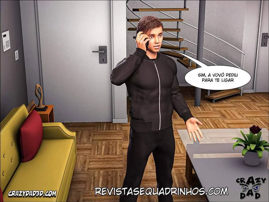 Mãe Safada: Proibido de Comer no Quarto - HQ Adulta 3D Explícita