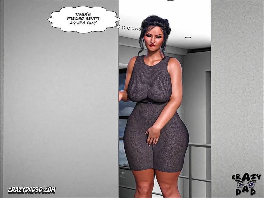 Tesão Proibido: A Mãe que Seduz no Escuro em 3D Explícito