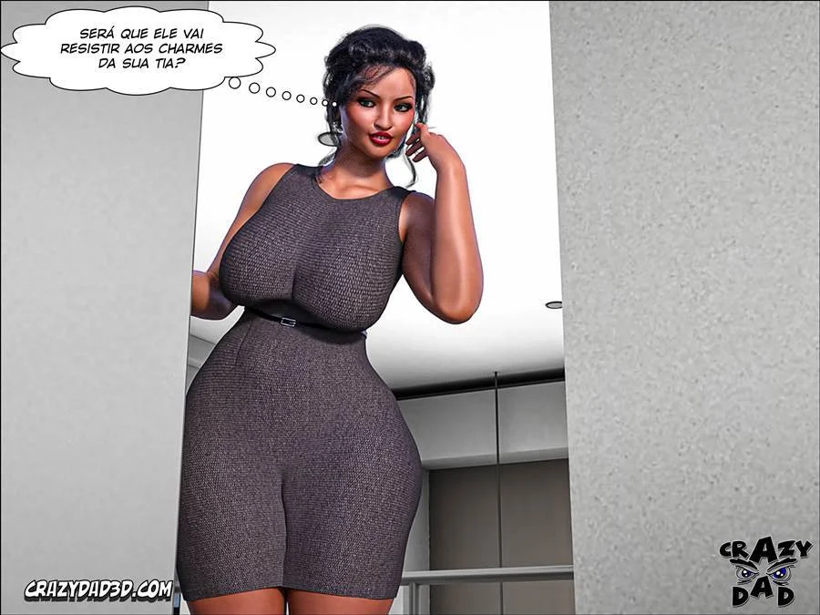 Tesão Proibido: A Mãe que Seduz no Escuro em 3D Explícito