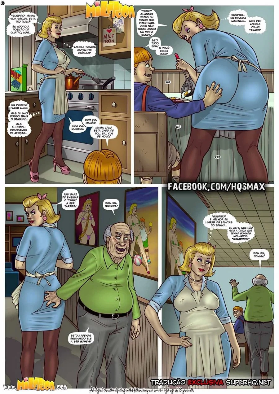 A Gigante Jornada de Mr. Dickles em Cenas Explícitas de Pornô em HQ