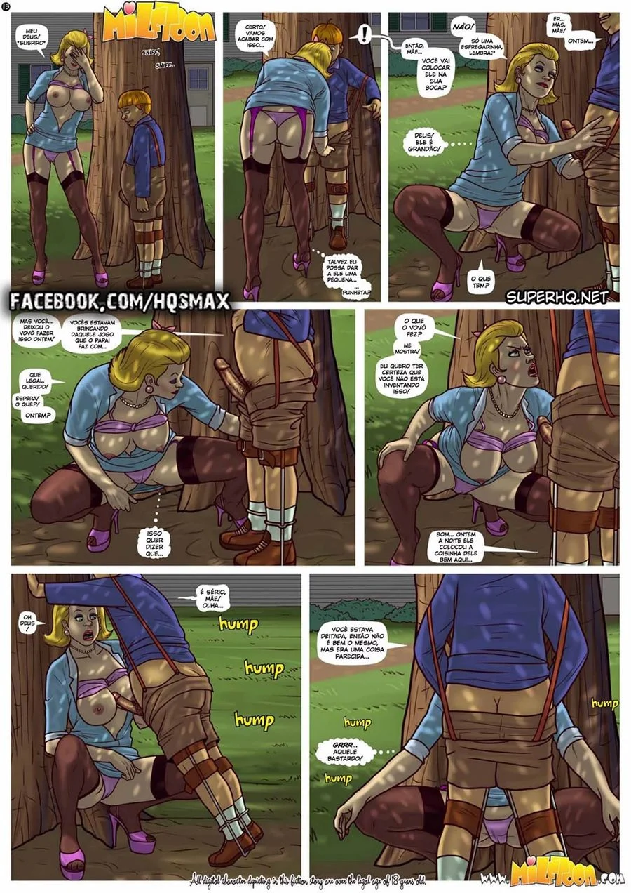 A Gigante Jornada de Mr. Dickles em Cenas Explícitas de Pornô em HQ