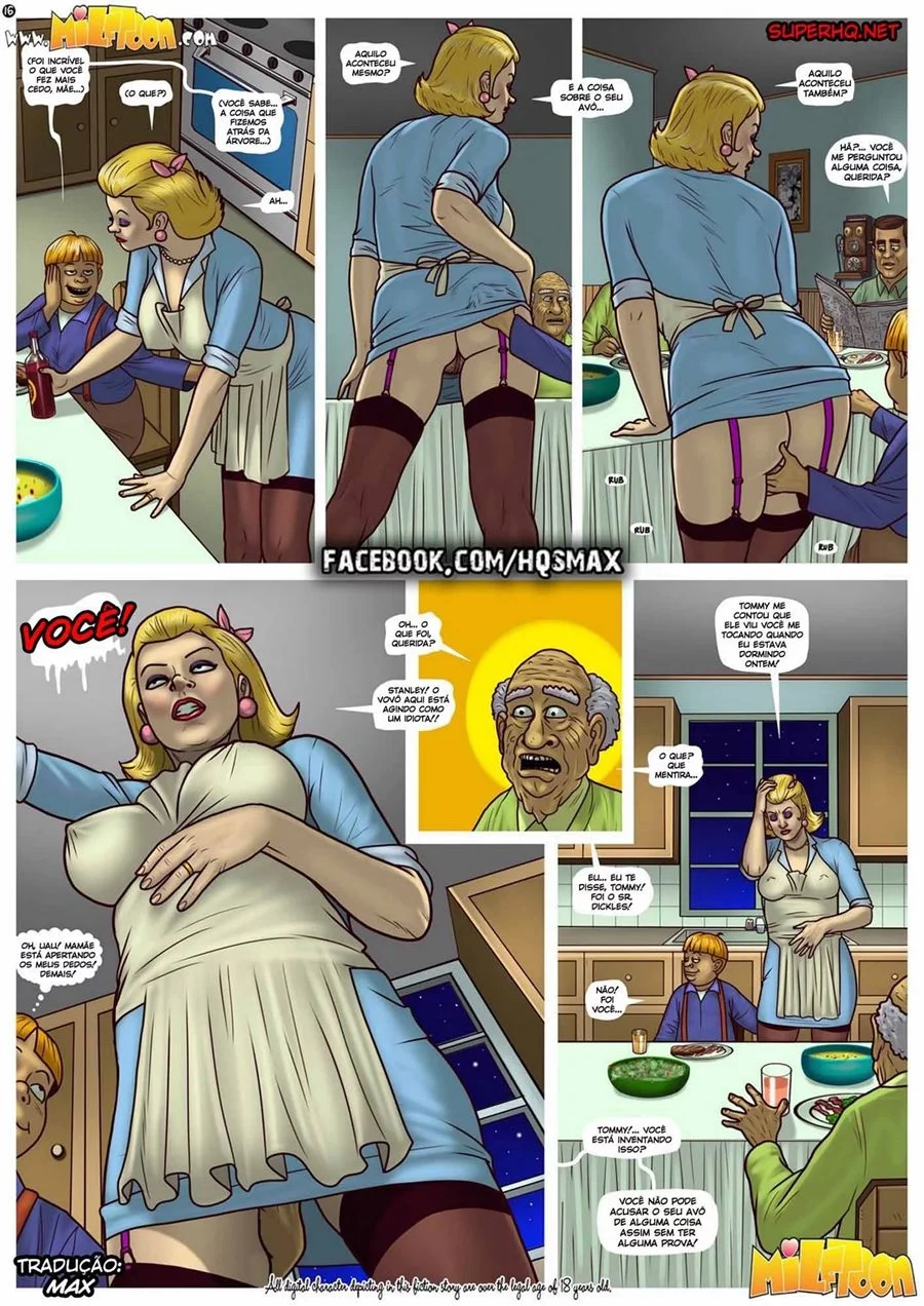 A Gigante Jornada de Mr. Dickles em Cenas Explícitas de Pornô em HQ