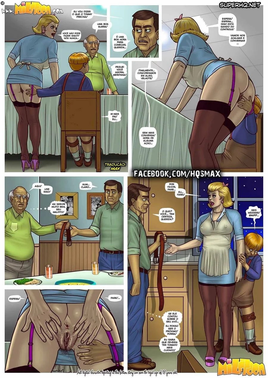 A Gigante Jornada de Mr. Dickles em Cenas Explícitas de Pornô em HQ