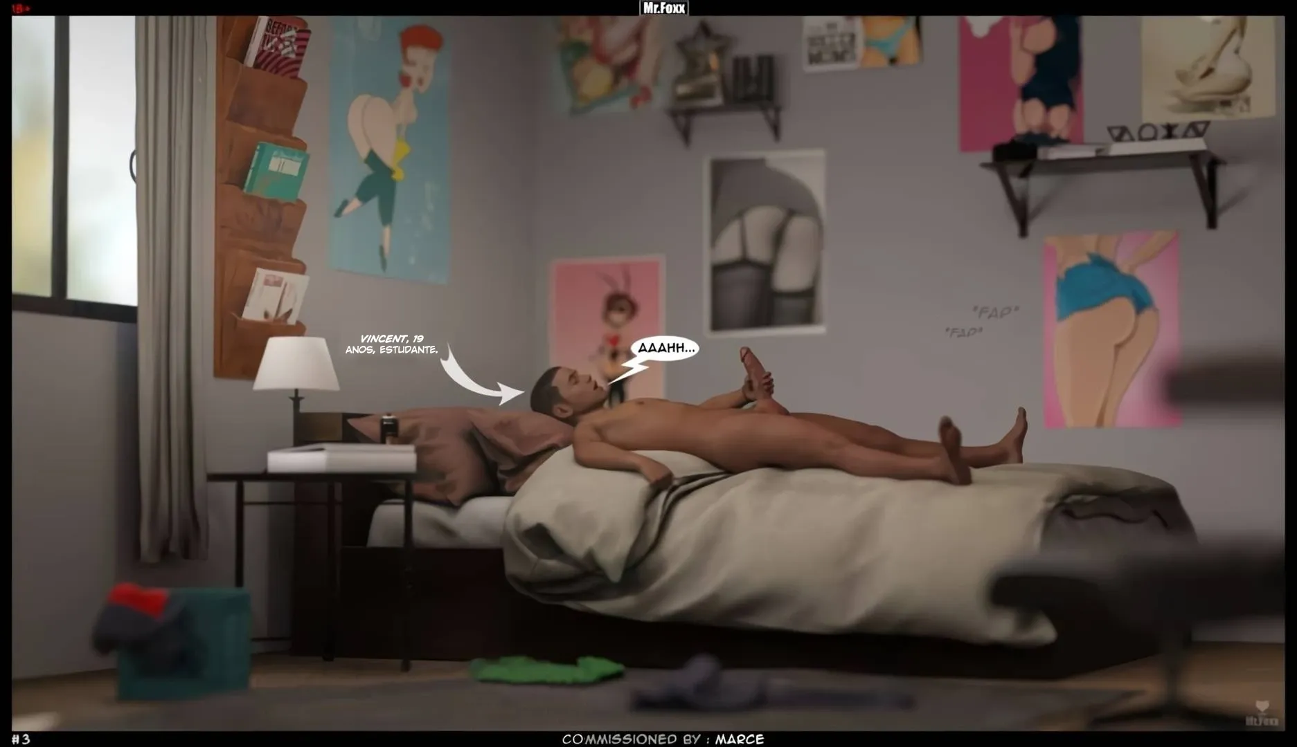 Explorando os Prazeres Proibidos de Mr. Foxx: Uma HQ Erótica em 3D