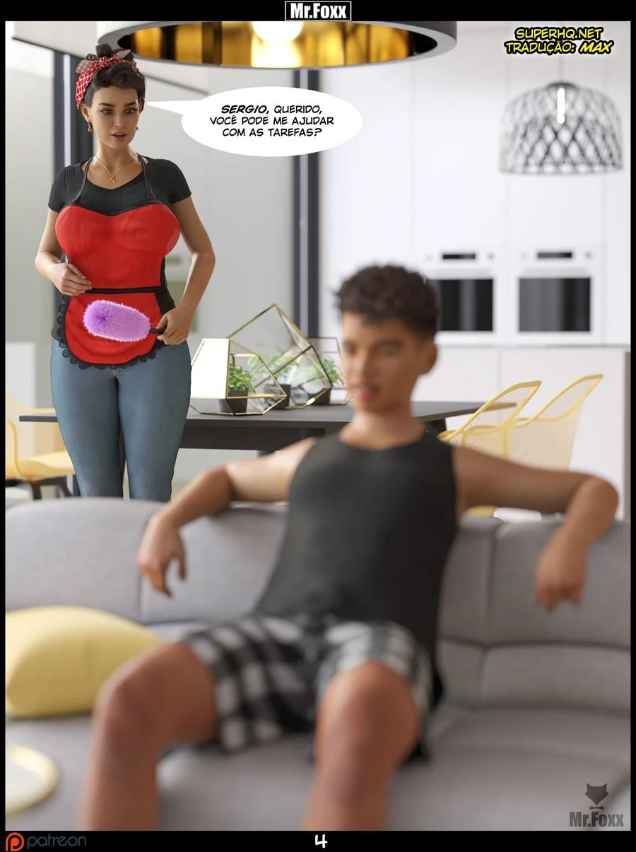 Aventuras Eróticas com Sr. Foxx: Faxina Quente em HQ 3D Explícita