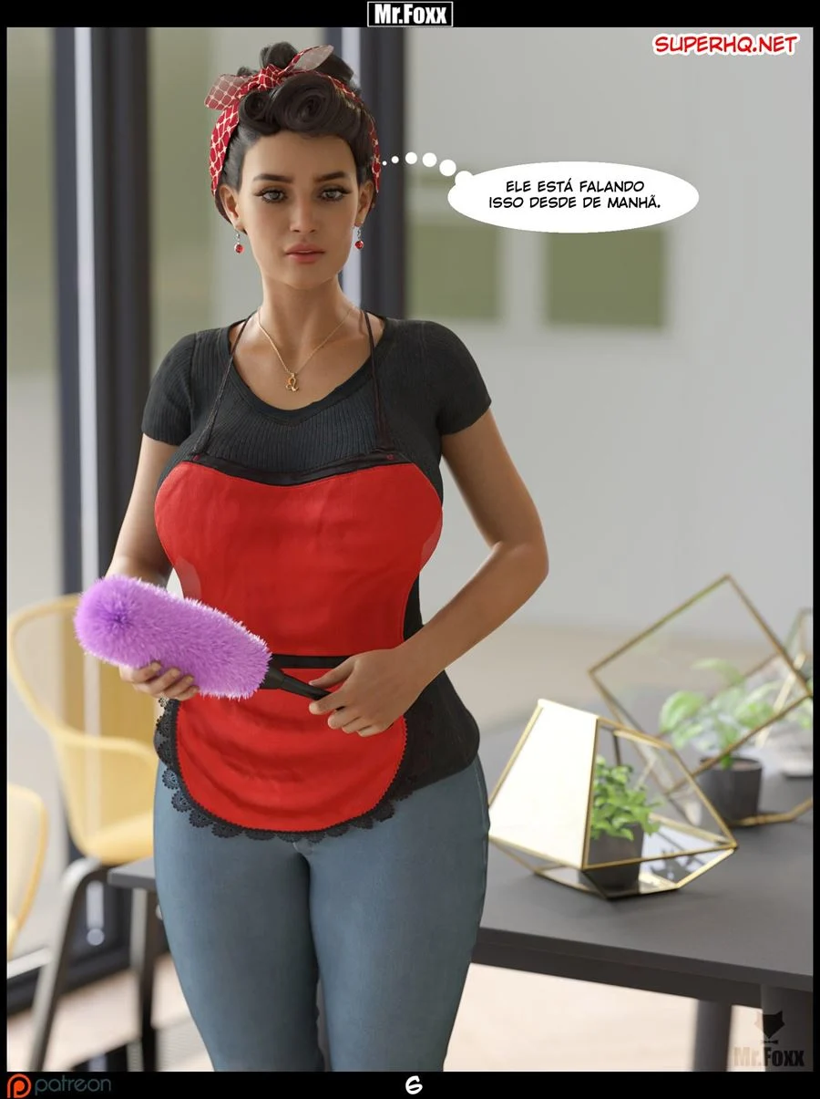 Aventuras Eróticas com Sr. Foxx: Faxina Quente em HQ 3D Explícita