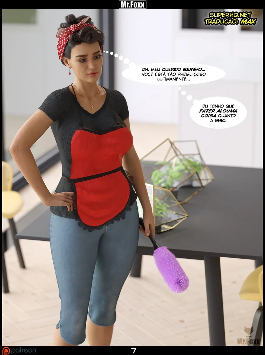 Aventuras Eróticas com Sr. Foxx: Faxina Quente em HQ 3D Explícita