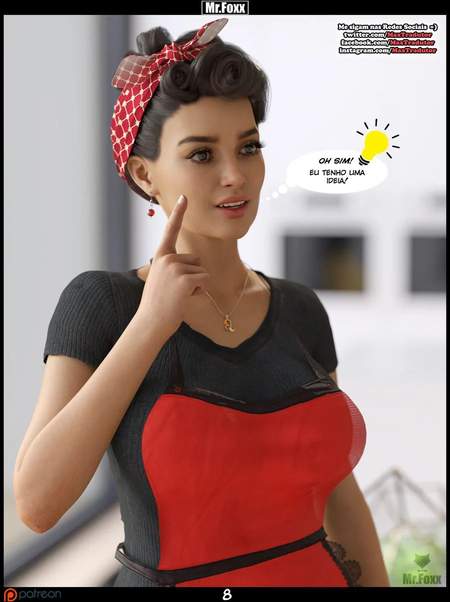 Aventuras Eróticas com Sr. Foxx: Faxina Quente em HQ 3D Explícita