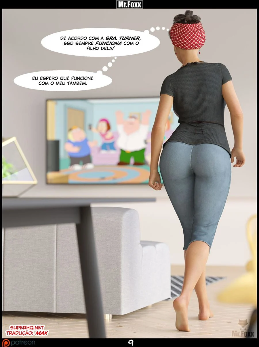 Aventuras Eróticas com Sr. Foxx: Faxina Quente em HQ 3D Explícita