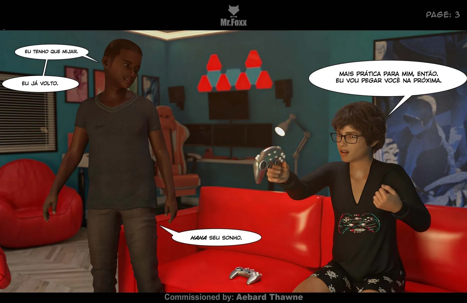 Quadrinhos Eróticos 3D: Mr Foxx te Dominará Até o Último Orgasmo