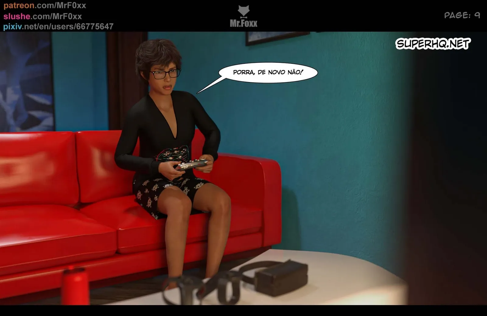 Quadrinhos Eróticos 3D: Mr Foxx te Dominará Até o Último Orgasmo