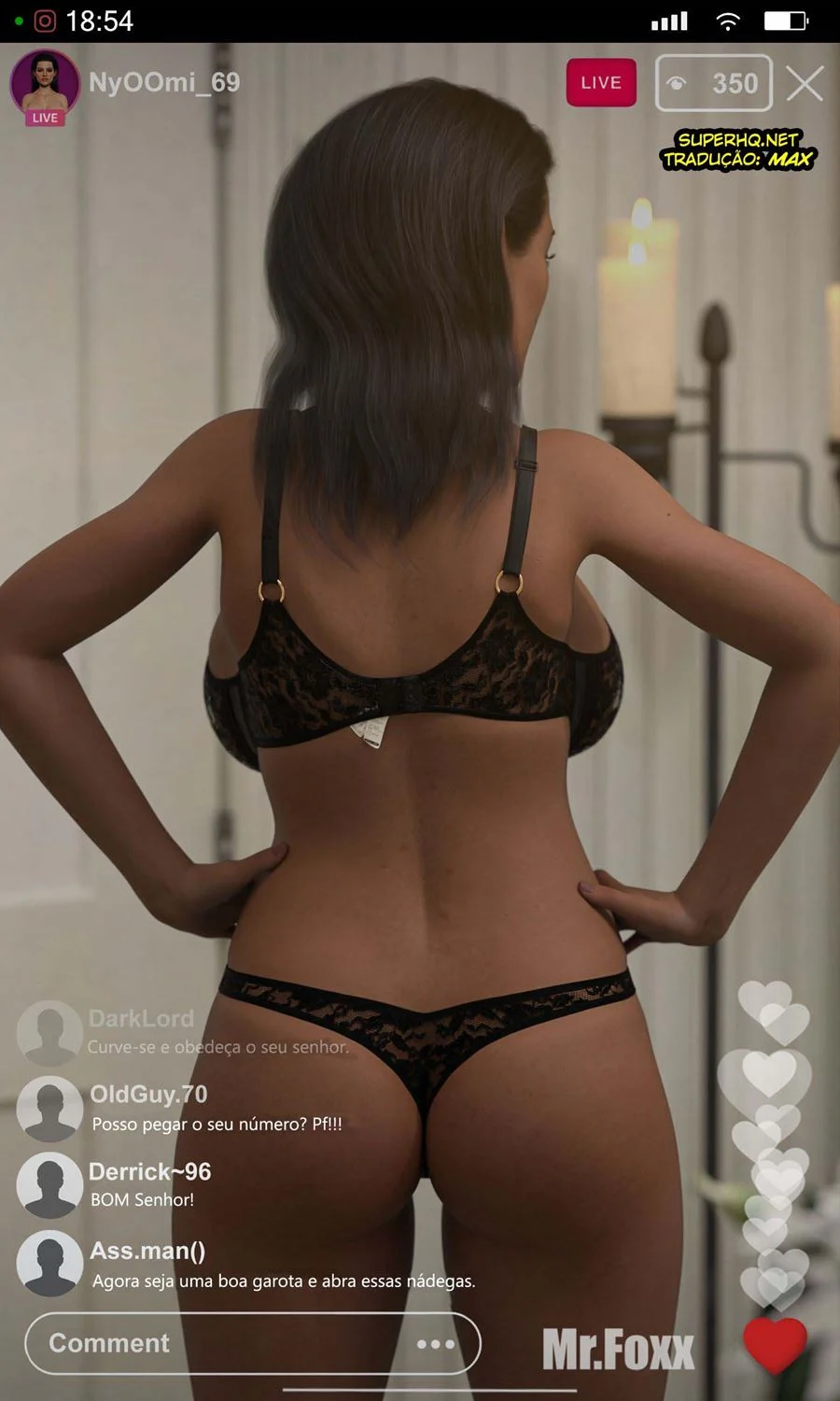 Mr. Foxx ao Vivo: Sexo Explícito nos Quadrinhos Eróticos 3D