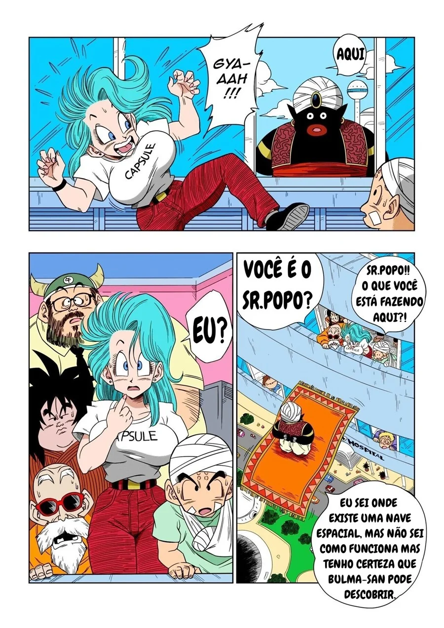 Mr. Popo Domina Bulma com Tesão na Nave Misteriosa - Foda Explícita em Dragon Ball