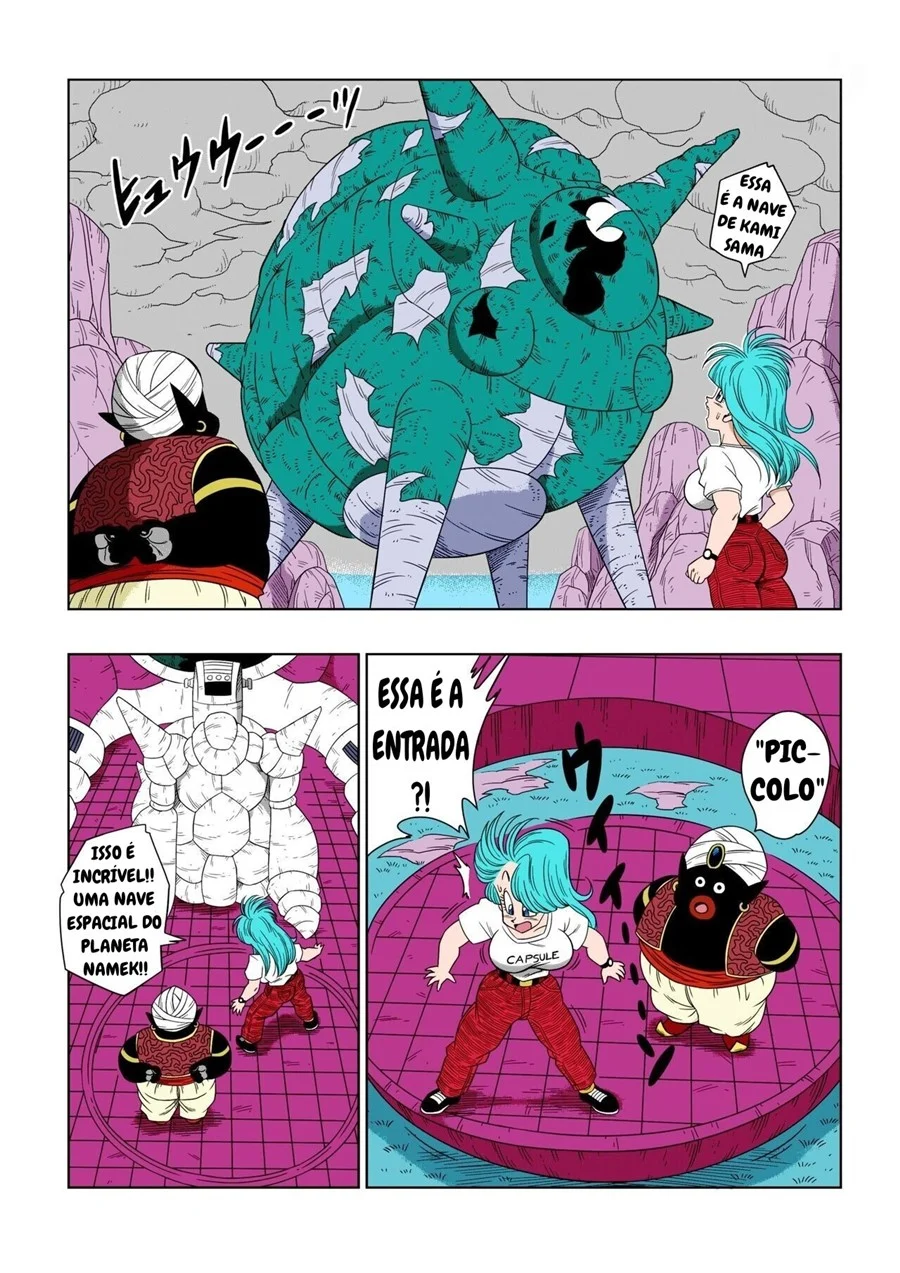 Mr. Popo Domina Bulma com Tesão na Nave Misteriosa - Foda Explícita em Dragon Ball