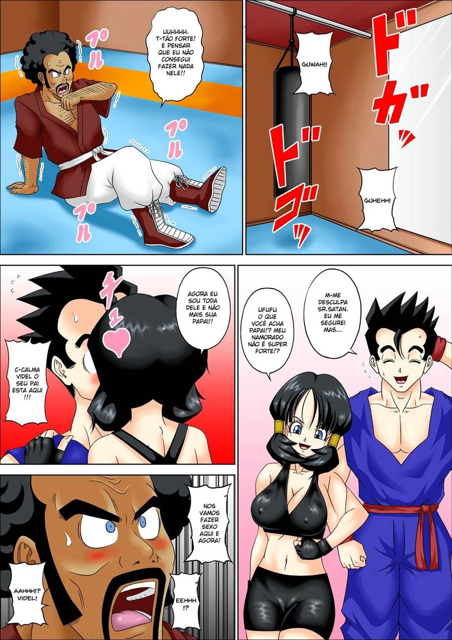 Mr. Satan Fode a Filha Videl em HQ Erótica Explícita de Dragon Ball