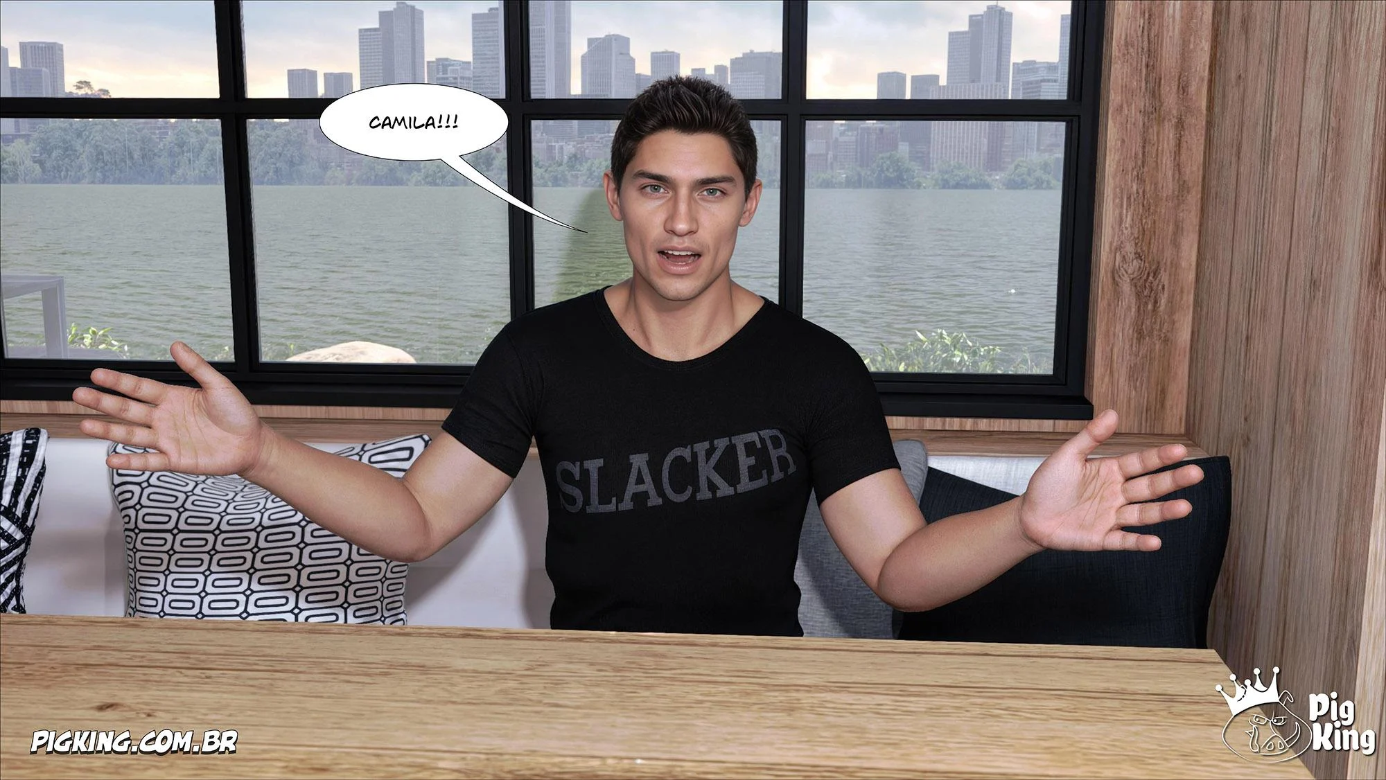 Tesão 3D: Camila 05 e PigKing em Quadrinhos de Putaria Explícita
