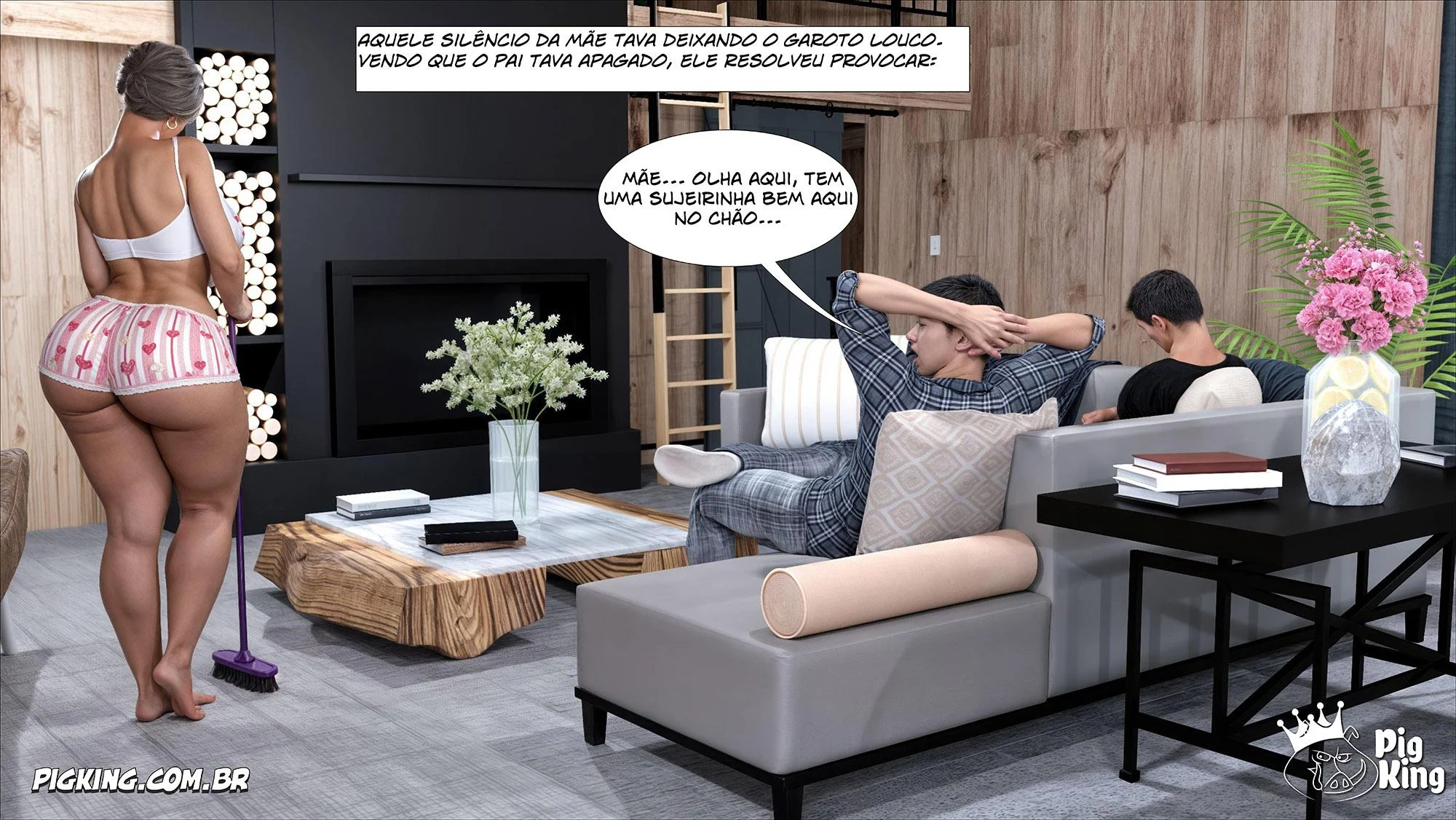 Tesão em Quadrinhos 3D: Ms. Camila 06 - Fodas Explícitas do PigKing