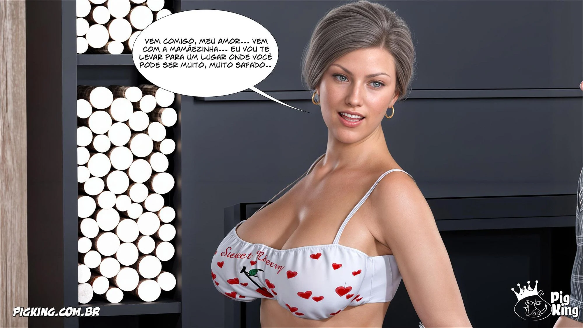 Tesão em Quadrinhos 3D: Ms. Camila 06 - Fodas Explícitas do PigKing