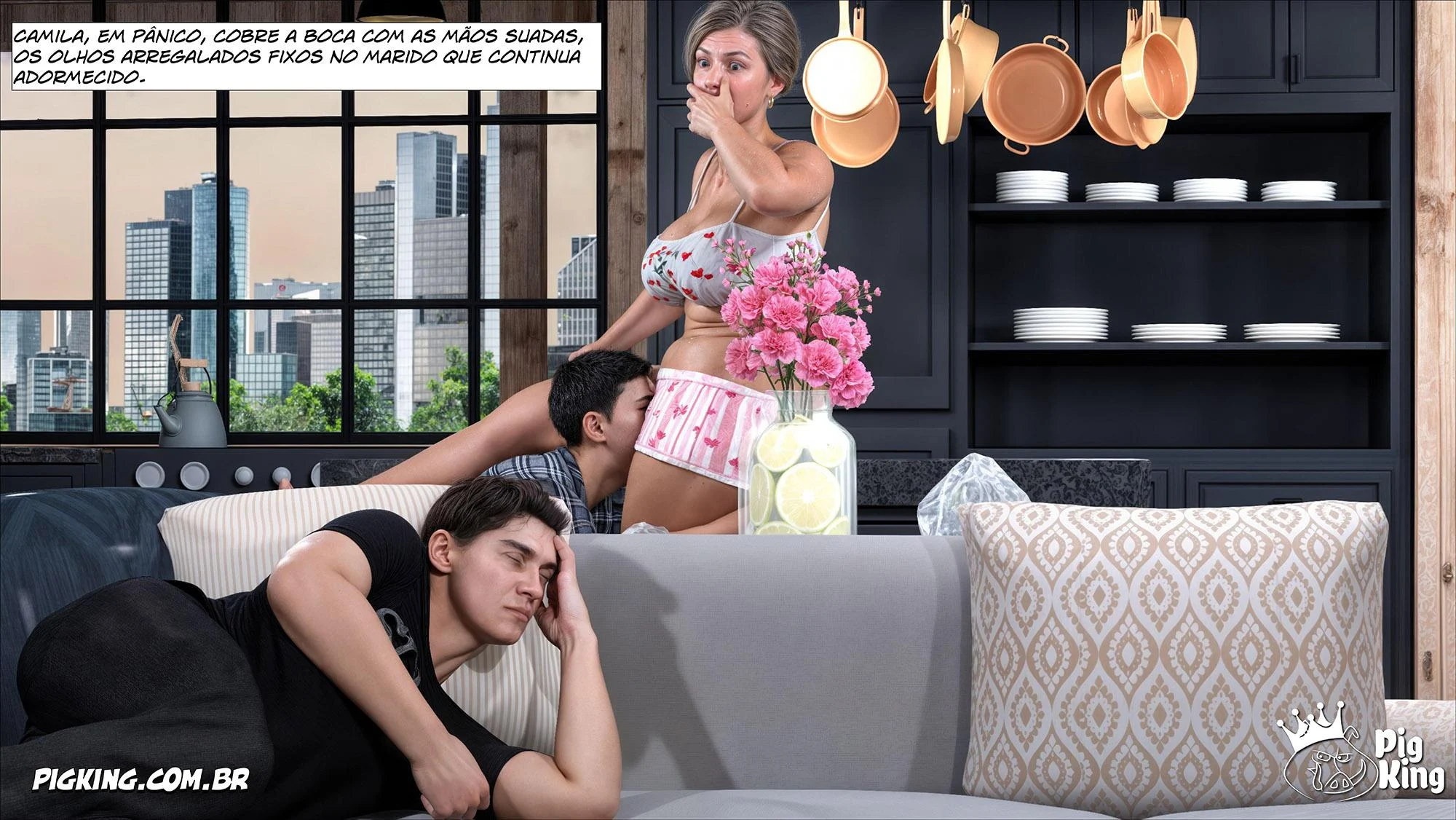 Tesão em Quadrinhos 3D: Ms. Camila 06 - Fodas Explícitas do PigKing