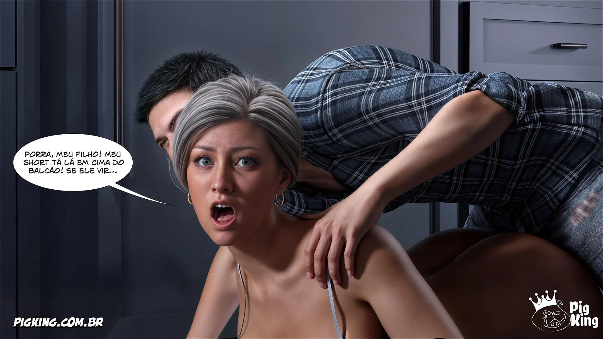 Tesão em Quadrinhos 3D: Ms. Camila 06 - Fodas Explícitas do PigKing