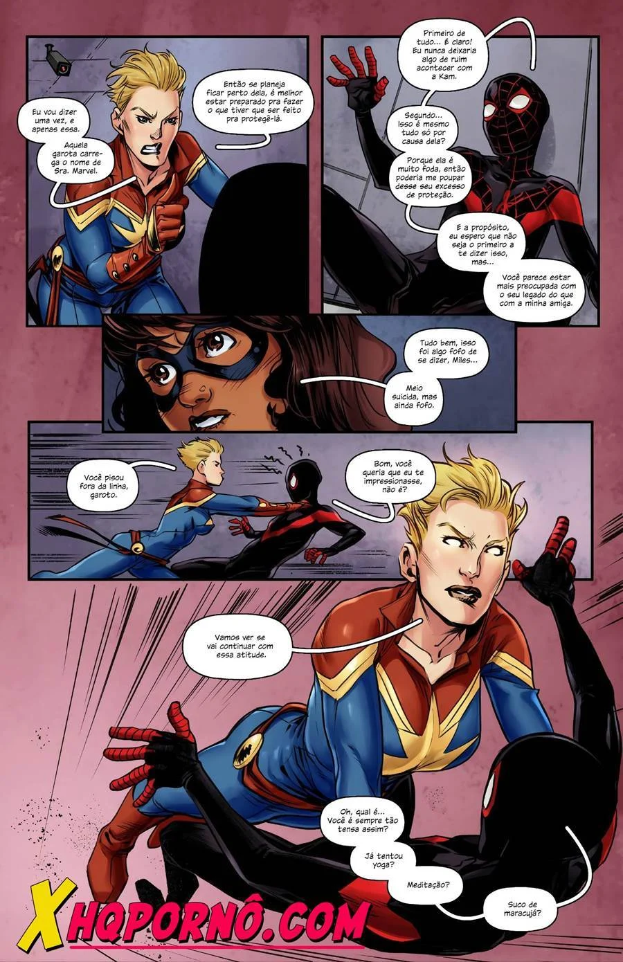 Aventuras Proibidas: Miss Marvel e Homem-Aranha em Cenas Explícitas