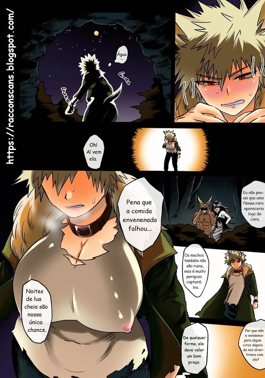 Cadelinha no Cio: A Katsuki do Colégio U.A. implora por pica em HQ erótica