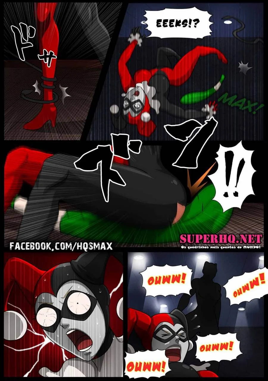 Mulher-Gato e Arlequina em Orgia Ardente nos Quadrinhos