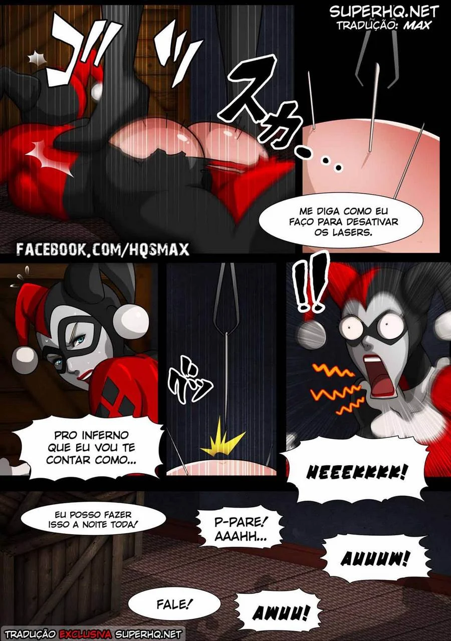 Mulher-Gato e Arlequina em Orgia Ardente nos Quadrinhos