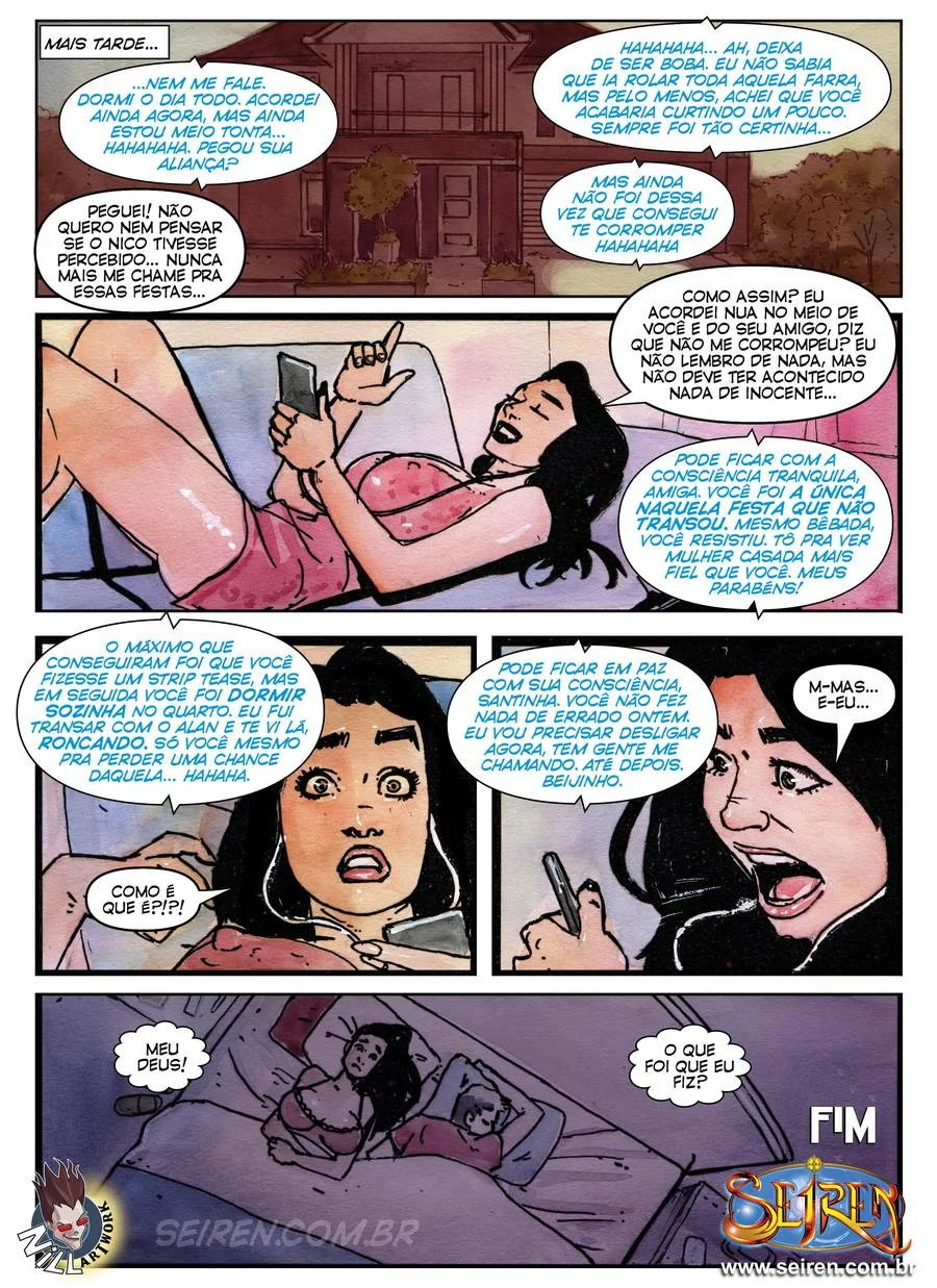 Esposas Adúlteras na Farra Alcoólica: Cenas Explícitas de Luxúria nos Quadrinhos Proibidos