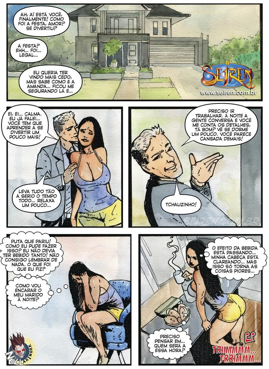 Esposas Adúlteras na Farra Alcoólica: Cenas Explícitas de Luxúria nos Quadrinhos Proibidos