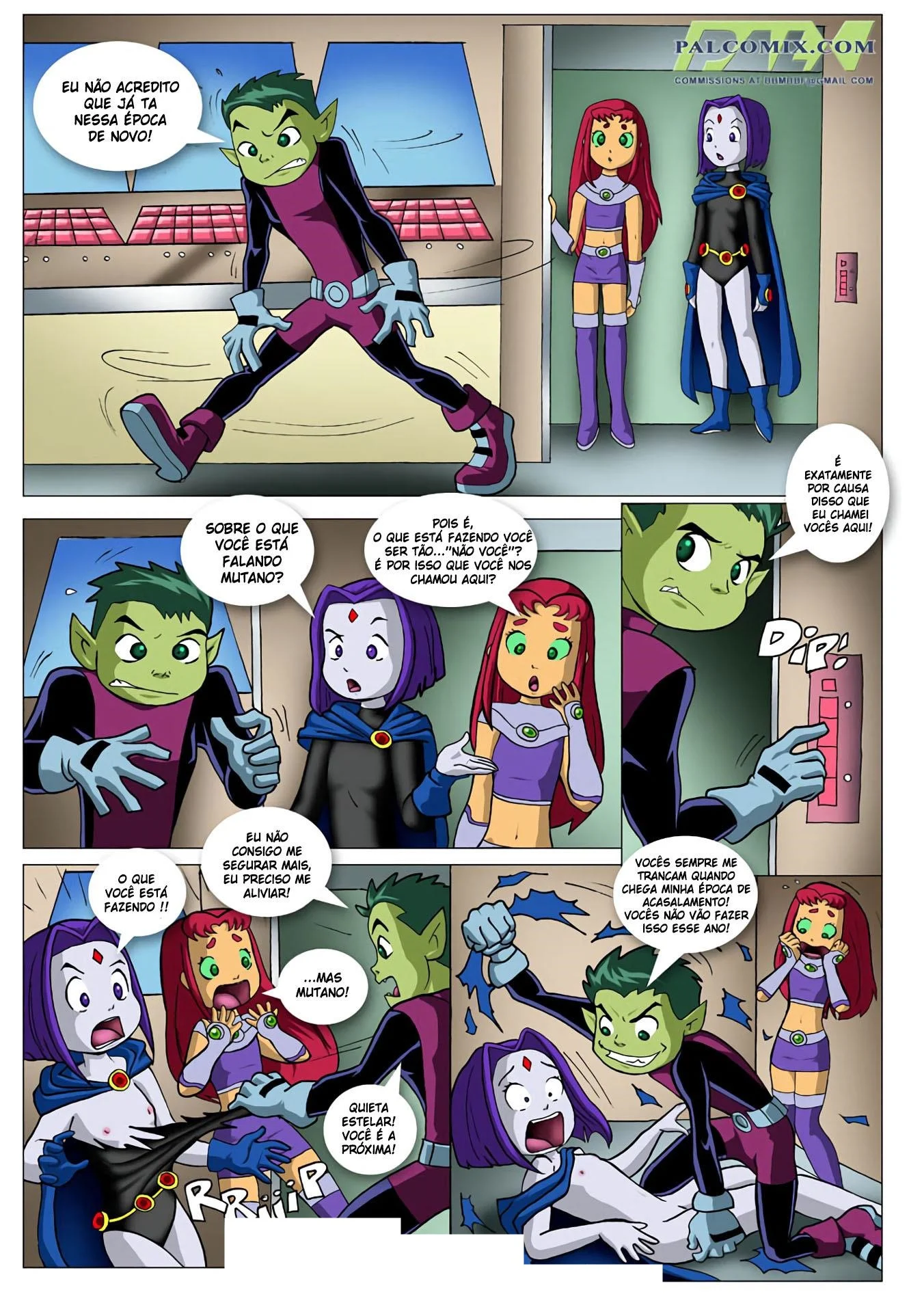 Ravena e Estelar Em Suruba Quente com Mutano - Comic Erótico Explícito Ravena e Estelar Em Suruba Quente com Mutano - Comic Erótico Explícito