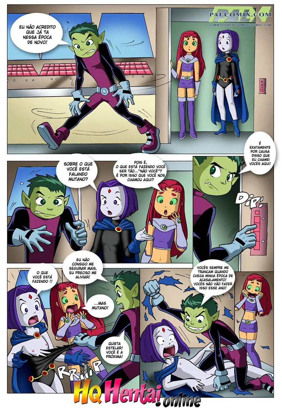 Mutante Tarado Violenta as Jovens Titãs em HQ Explícita de Sexo Brutal