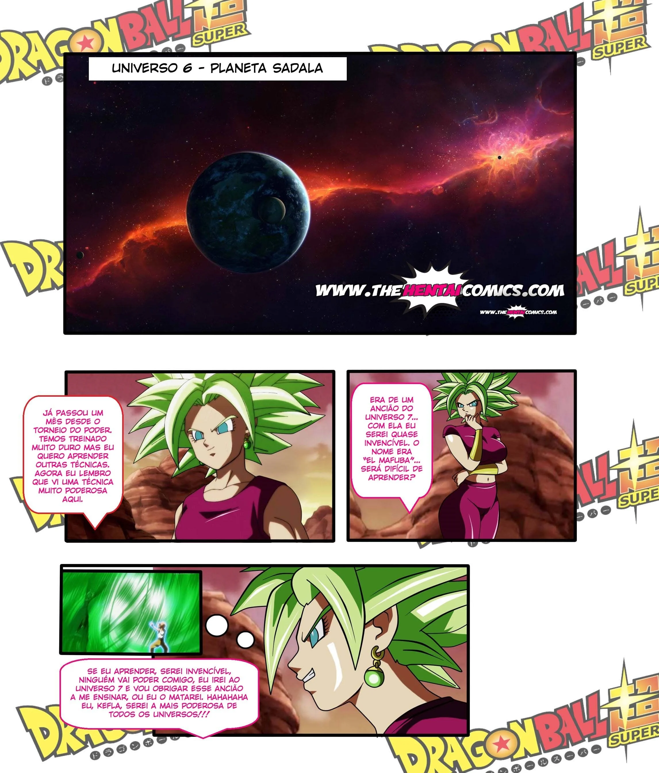 Kefla Dominada Pelo Poder Sexual do Mafuba em HQ Erótica Explícita