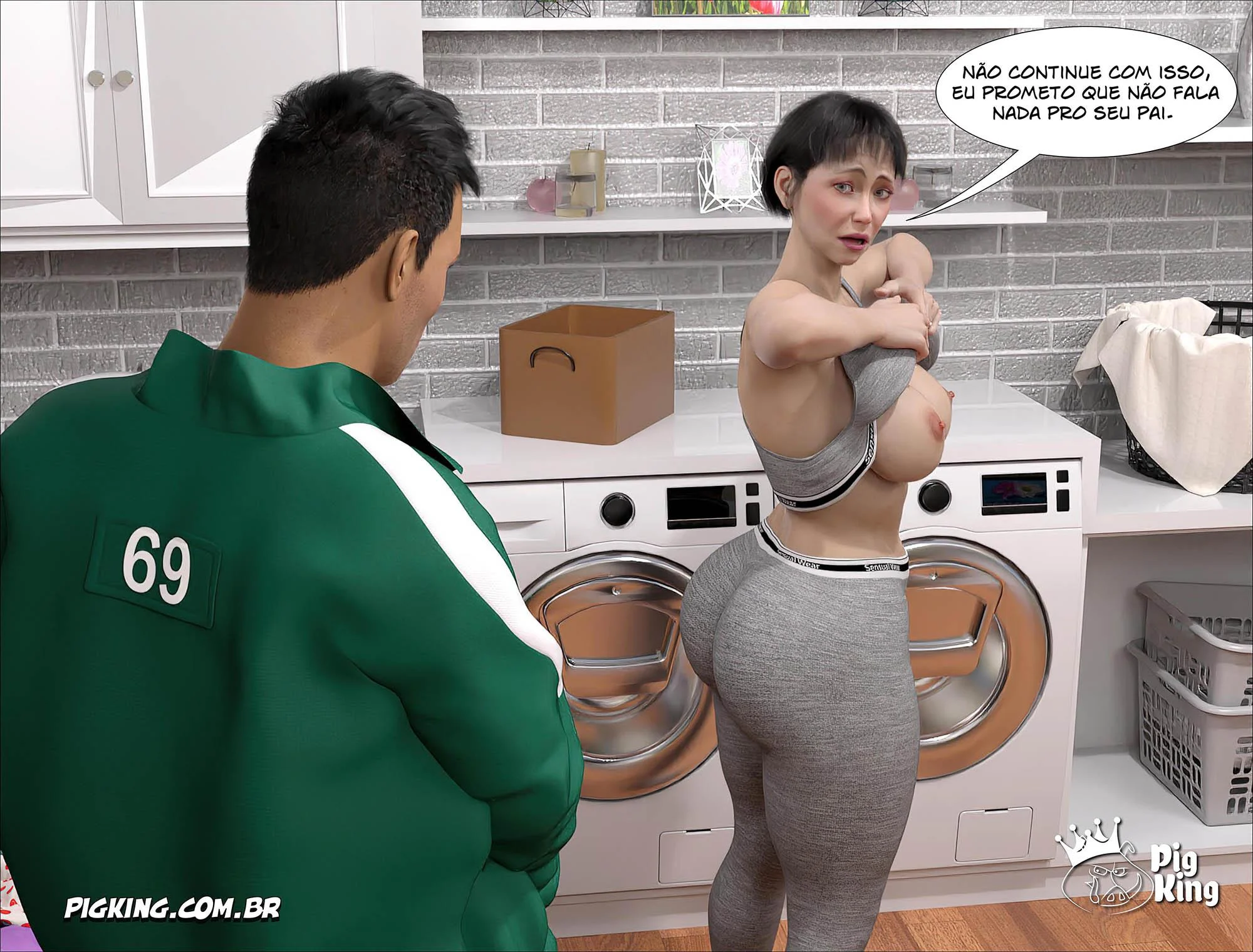 Família em Confusão: Encenações Eróticas com Filhos e Mãe Sedutora