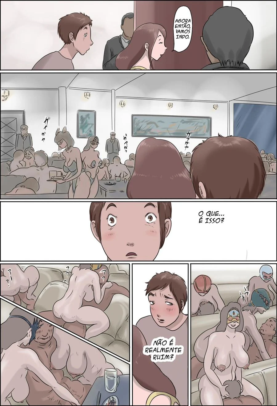 Swinger com Mamãe: Foda Explícita entre Mães e Filhos em HQ