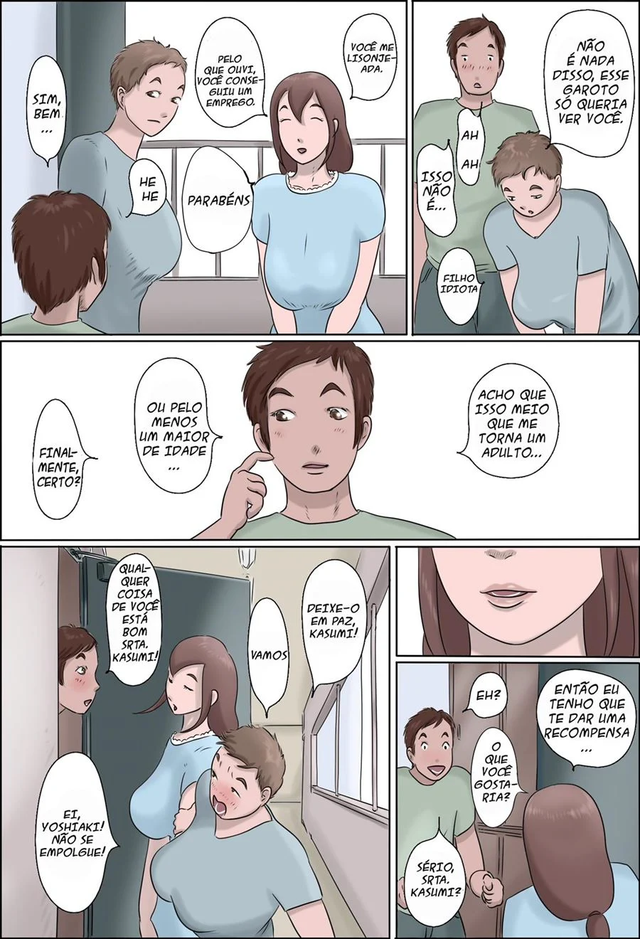 Swinger com Mamãe: Foda Explícita entre Mães e Filhos em HQ