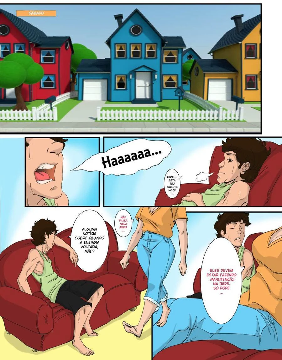 Mamãe Me Ensinou a Gozar na Praia em HQ Picante