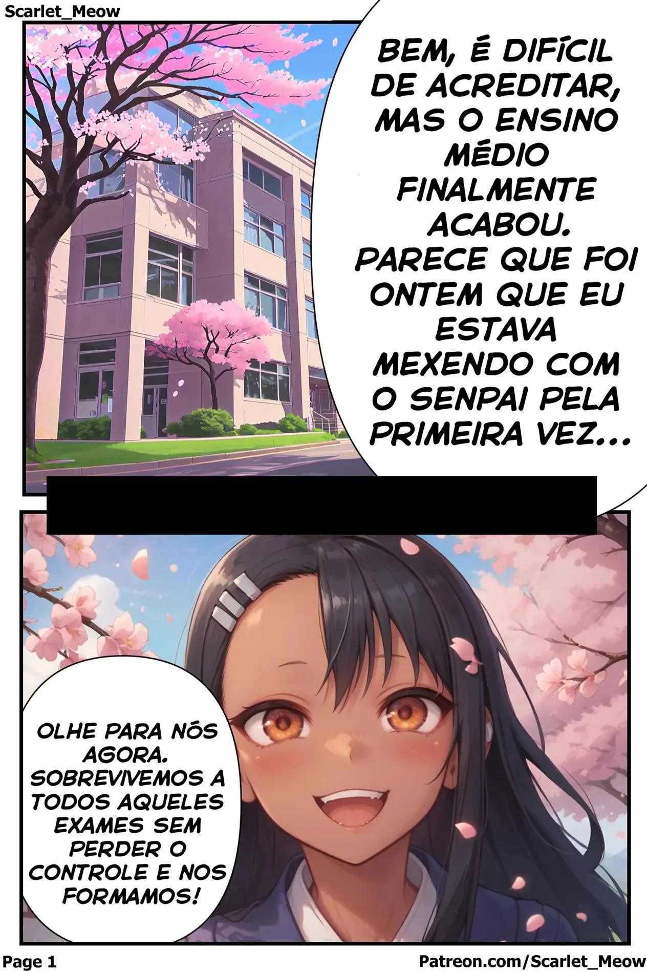 Faculdade Proibida: Garotas Pornôs em HQ Explícita com Nagatoro