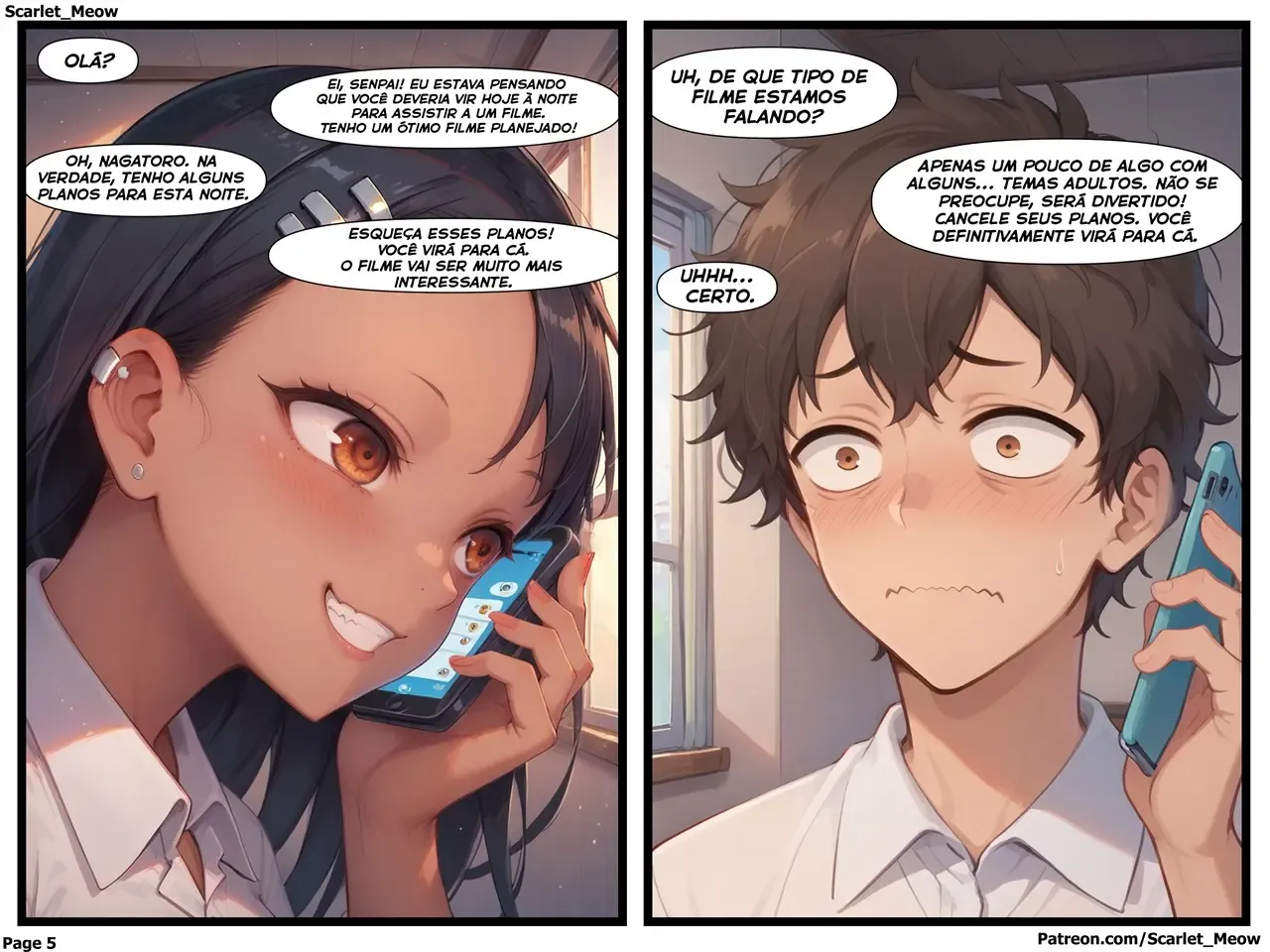 Faculdade Proibida: Garotas Pornôs em HQ Explícita com Nagatoro