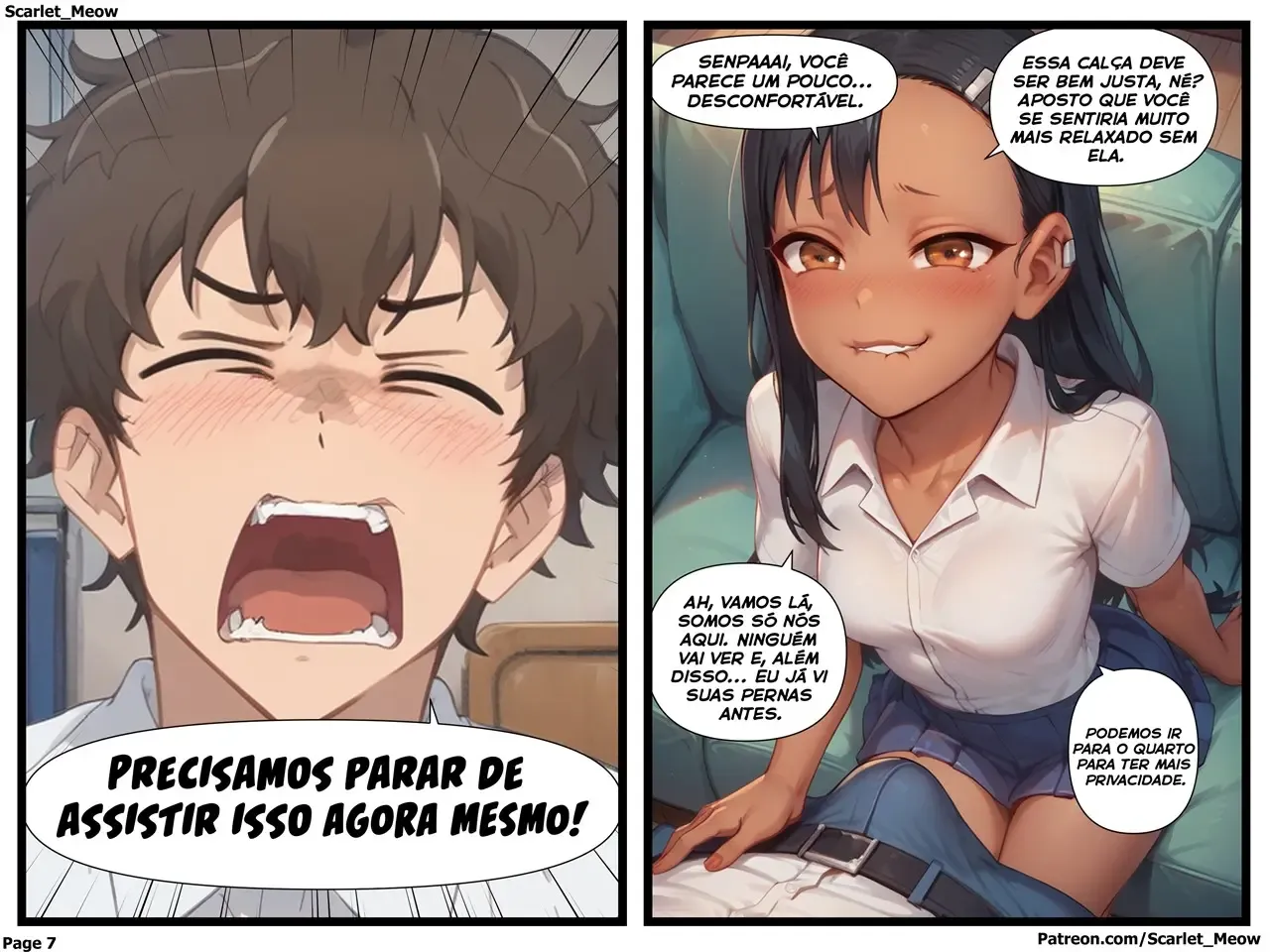 Faculdade Proibida: Garotas Pornôs em HQ Explícita com Nagatoro