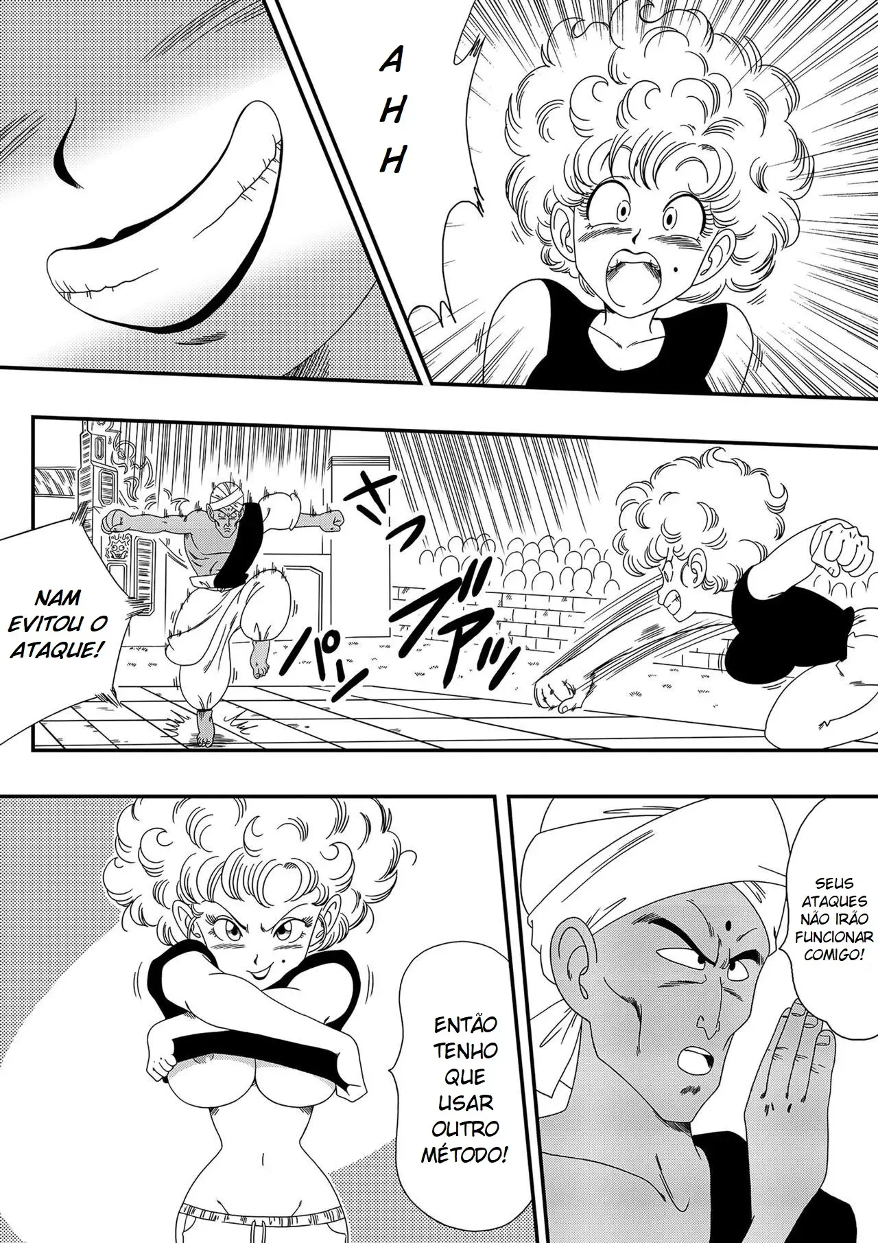 Suculentas Cenas Proibidas de Nam e Ranfan nos Quadrinhos Eróticos de Dragon Ball