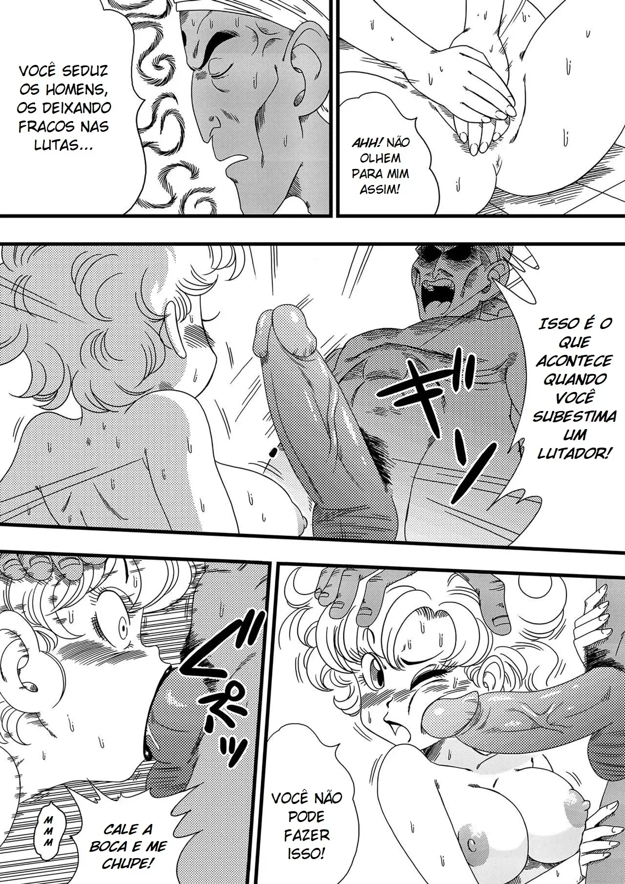 Suculentas Cenas Proibidas de Nam e Ranfan nos Quadrinhos Eróticos de Dragon Ball